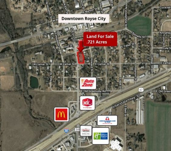 Land For Sale: 214 S Elm St, Royse City, TX 75189